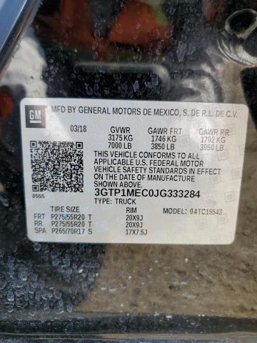 3GTP1MEC0JG333284 GMC Sierra C1500 Sle