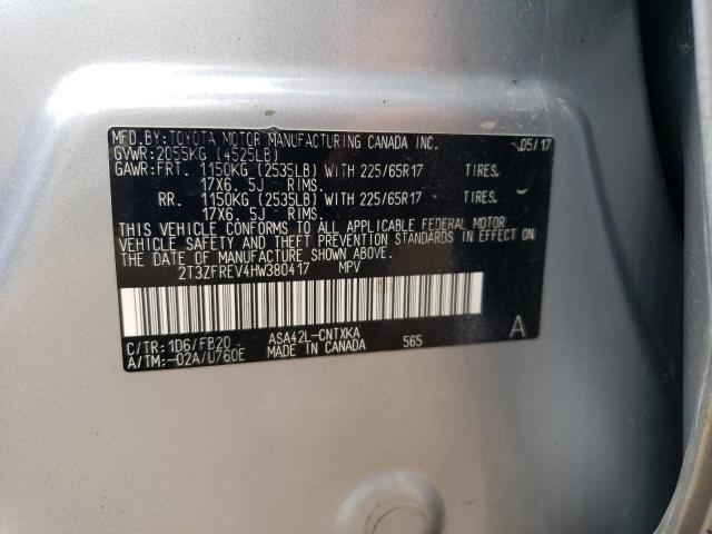2017 TOYOTA RAV4 LE - 2T3ZFREV4HW380417
