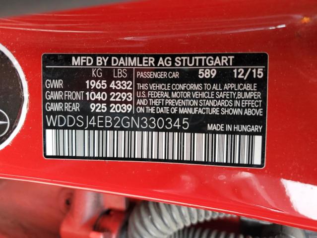 VIN WDDSJ4EB2GN330345 2016 Mercedes-Benz CLA-Class,... no.12