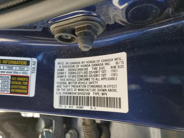 2016 HONDA CR-V SE - 2HKRM3H41GH552558