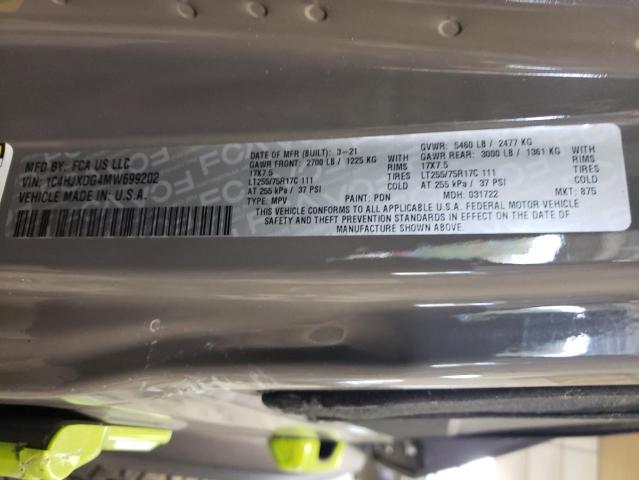 1C4HJXDG4MW699202 Jeep Wrangler Unlimited Sport