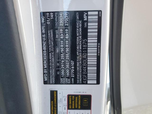 4JGFB4KB0LA011875 Mercedes-Benz Gle 350 4matic