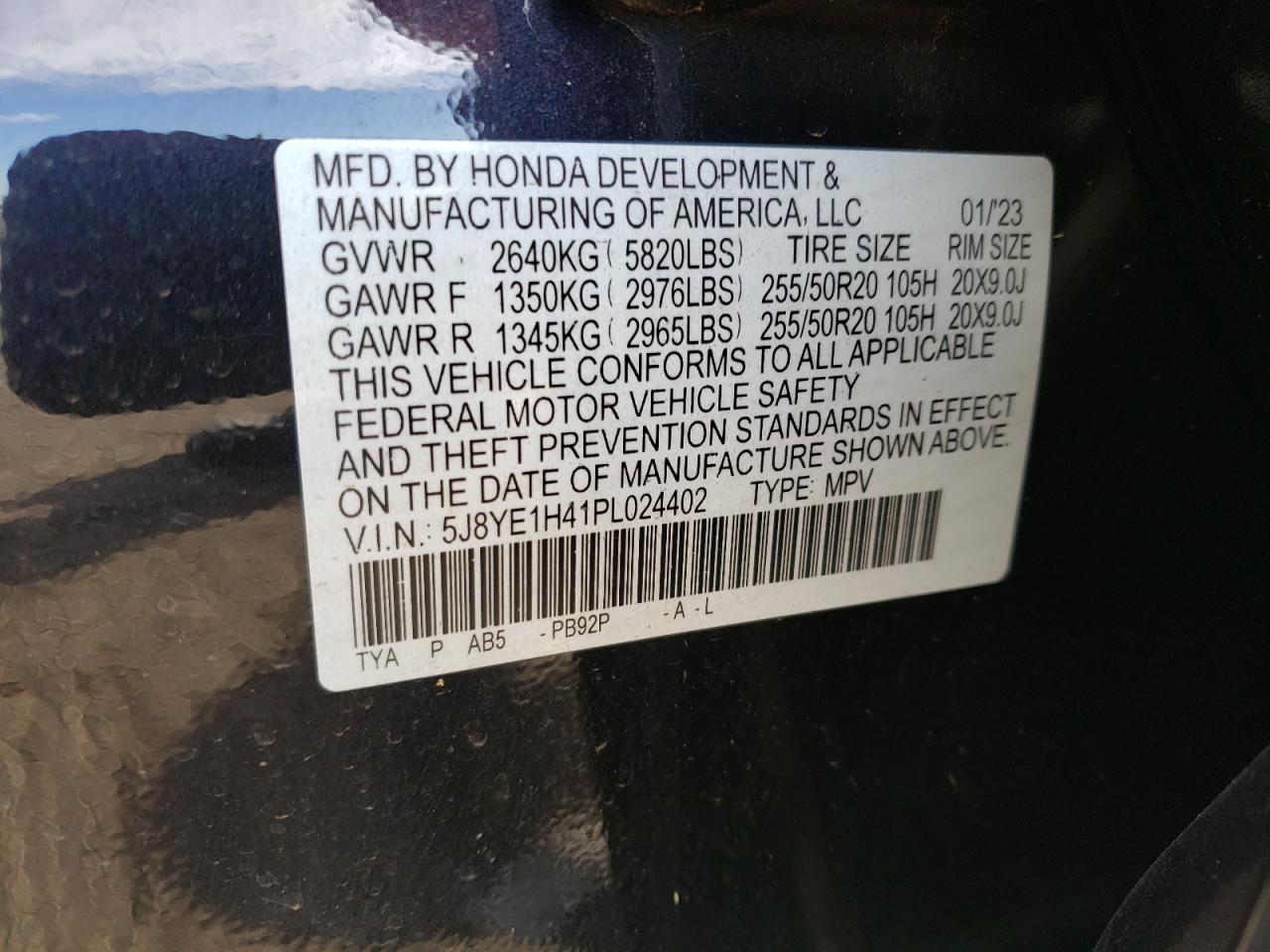 5J8YE1H41PL024402 2023 Acura Mdx Technology