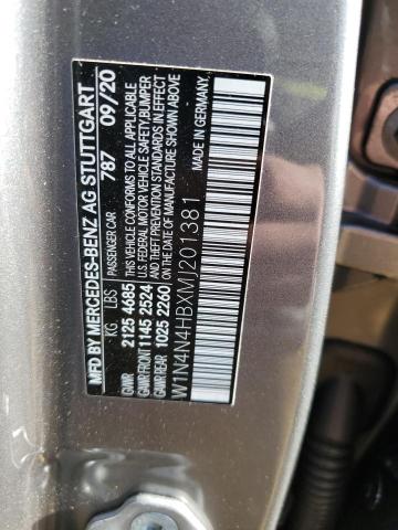 W1N4N4HBXMJ201381 Mercedes-Benz Gla 250 4matic