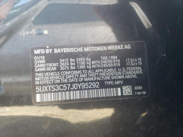 5UXTS3C57J0Y95292 BMW X3 Xdrivem40i