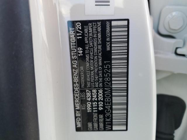 W1K3G4EB0MJ285251 Mercedes-Benz A 220