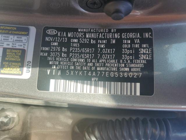 5XYKT4A77EG536027 KIA SORENTO LX