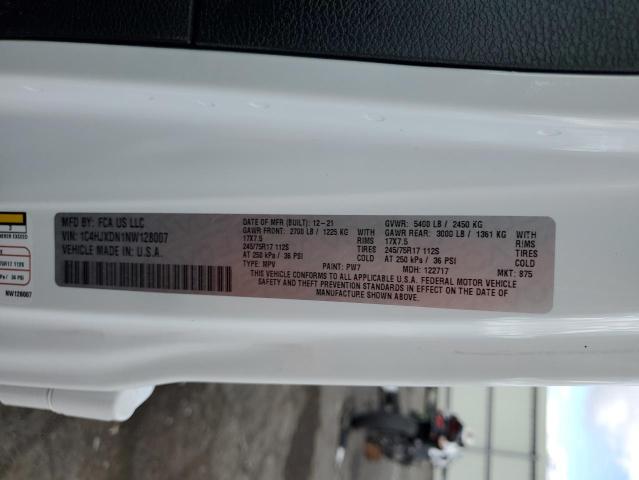 1C4HJXDN1NW128007 Jeep Wrangler Unlimited Sport