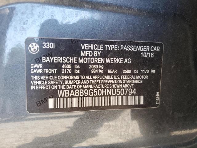 WBA8B9G50HNU50794 BMW 330 I