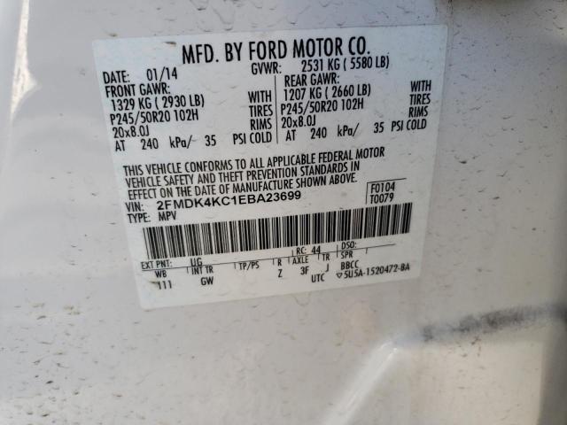 2FMDK4KC1EBA23699 Ford Edge Limited