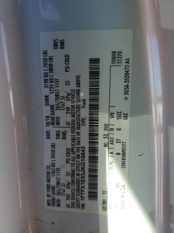 1FTFX1E53JKG10643 Ford F150 Super Cab