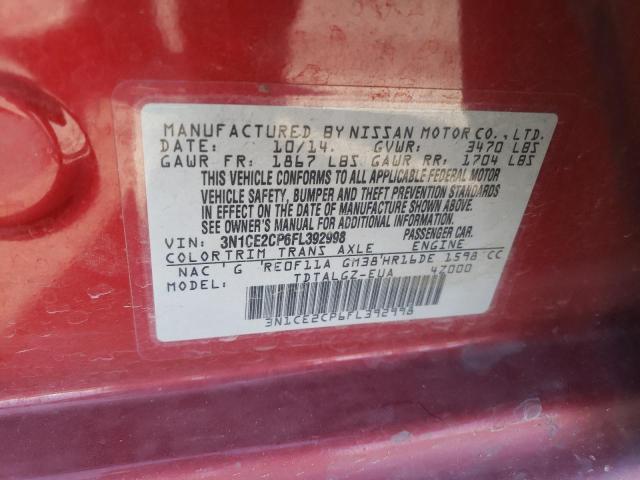 3N1CE2CP6FL392998 Nissan Versa Note S