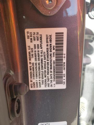 7FARW2H93KE011331 Honda Cr-v Touring