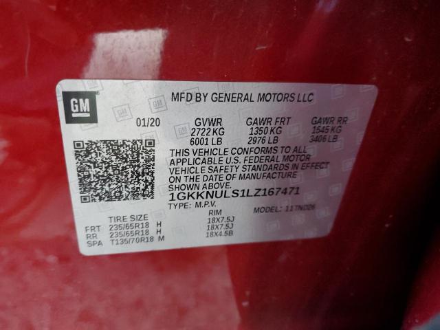 Lot #2447591429 2020 GMC ACADIA SLT salvage car