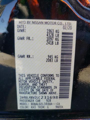 1N4BL4BV2LC231698 Nissan ALTIMA S