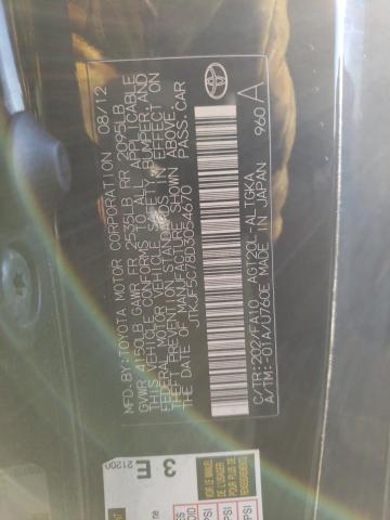  TOYOTA SCION 2013 Чорний
