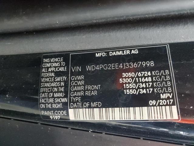 2018 MERCEDES-BENZ METRIS - WD4PG2EE4J3367998