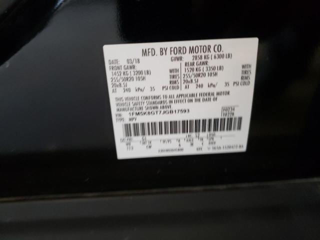1FM5K8GT7JGB17593 Ford EXPLORER SPORT