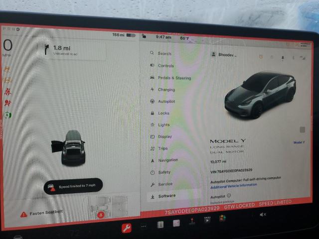 7SAYGDEE0PA023929 Tesla Model Y  9