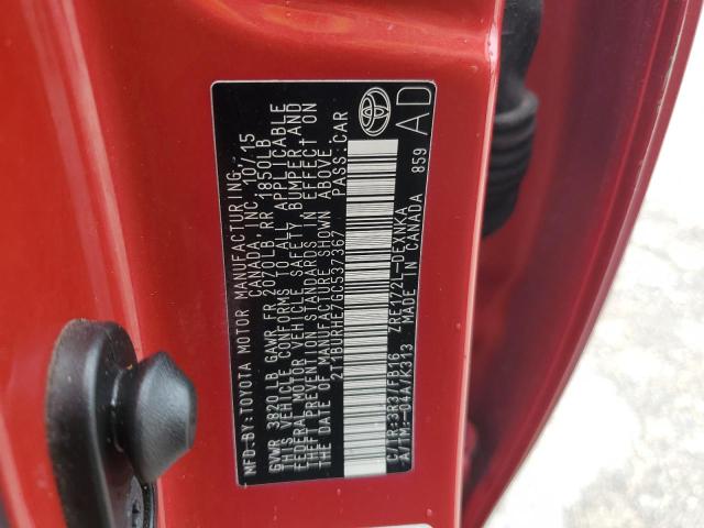 2016 TOYOTA COROLLA L - 2T1BURHE7GC537367