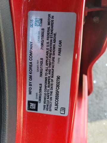 KL8CC6S95FC802790 Chevrolet SPARK 1LT