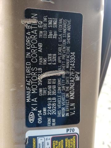 2015 KIA SOUL - KNDJN2A27F7143304