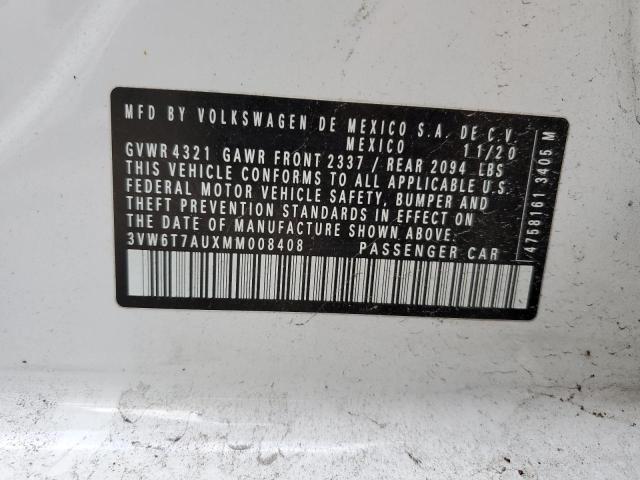  VOLKSWAGEN GTI 2021 Білий