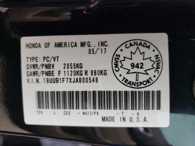 2018 ACURA TLX ELITE - 19UUB1F7XJA800548