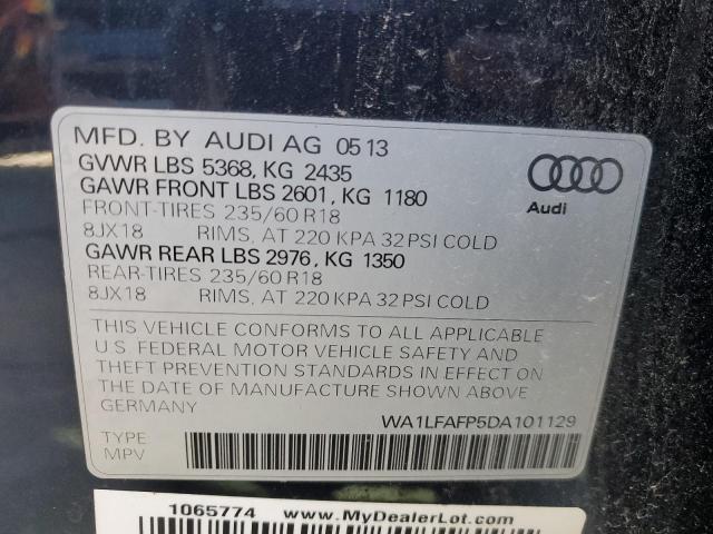 VIN WA1LFAFP5DA101129 2013 Audi Q5, Premium Plus no.13