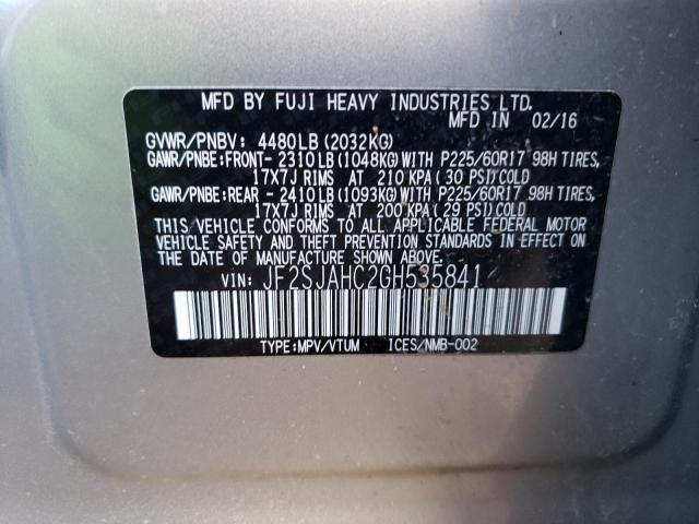 JF2SJAHC2GH535841 Subaru Forester 2.5i Limited