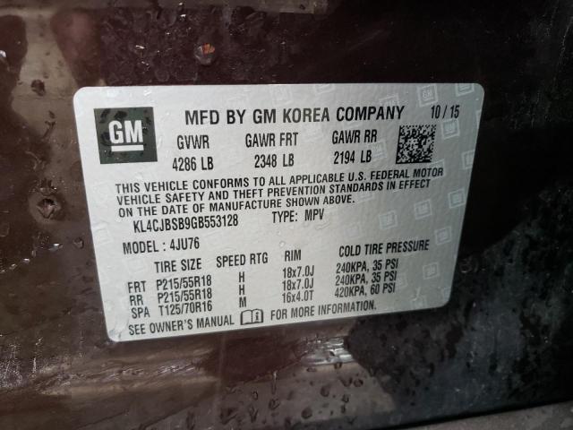 KL4CJBSB9GB553128 Buick Encore Convenience