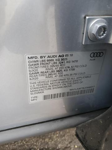 WA1LAAF79JD045317 | 2018 AUDI Q7 PREMIUM