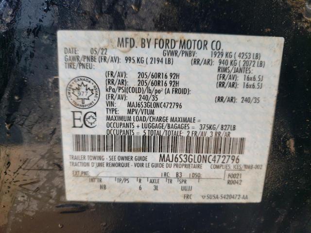 2022 FORD ECOSPORT S - MAJ6S3GL0NC472796