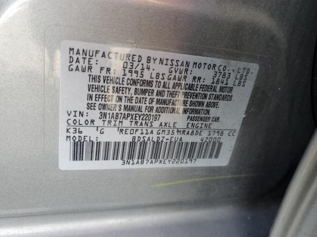 3N1AB7APXEY220197 Nissan SENTRA S