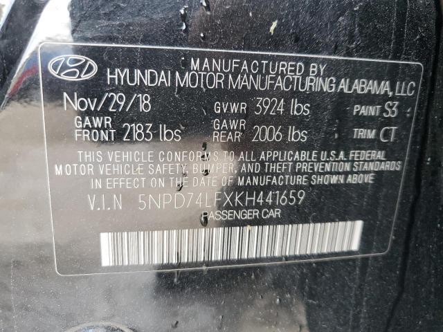 5NPD74LFXKH441659 Hyundai Elantra SE 10