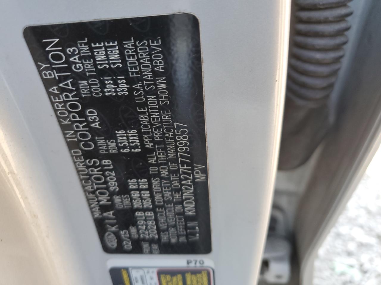 KNDJN2A27F7799857 2015 Kia Soul