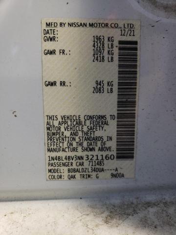 1N4BL4BV3NN321160 Nissan ALTIMA S