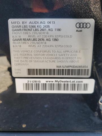 VIN WA1LFAFP0DA085454 2013 Audi Q5, Premium Plus no.13