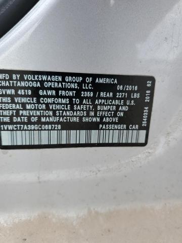 2016 VOLKSWAGEN PASSAT SEL - 1VWCT7A39GC068728