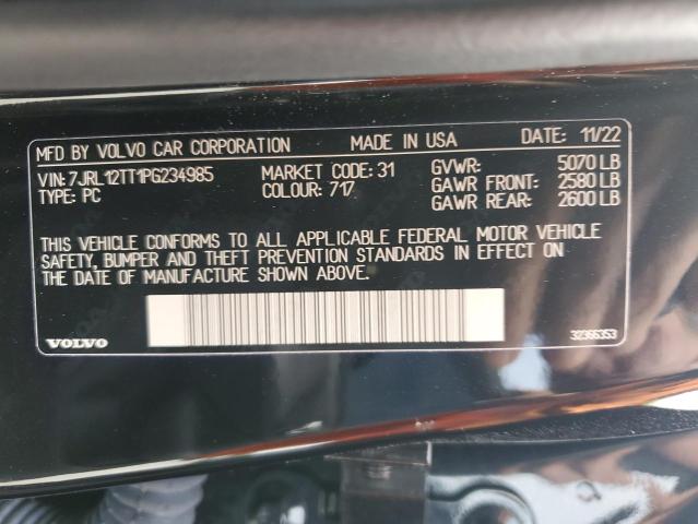 2023 VOLVO S60 PLUS 7JRL12TT1PG234985