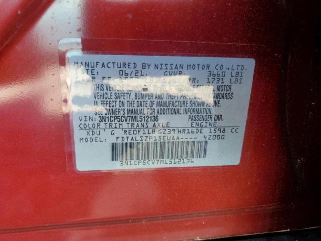 2021 NISSAN KICKS SV - 3N1CP5CV7ML512136