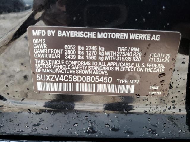 5UXZV4C58D0B05450 | 2013 BMW x5 xdrive35i