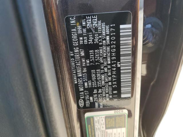 5XYPH4A19HG320171 KIA SORENTO EX