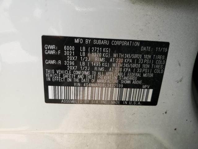 4S4WMARD8L3432599 Subaru Ascent Touring