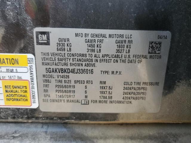 5GAKVBKD4EJ336016 Buick Enclave