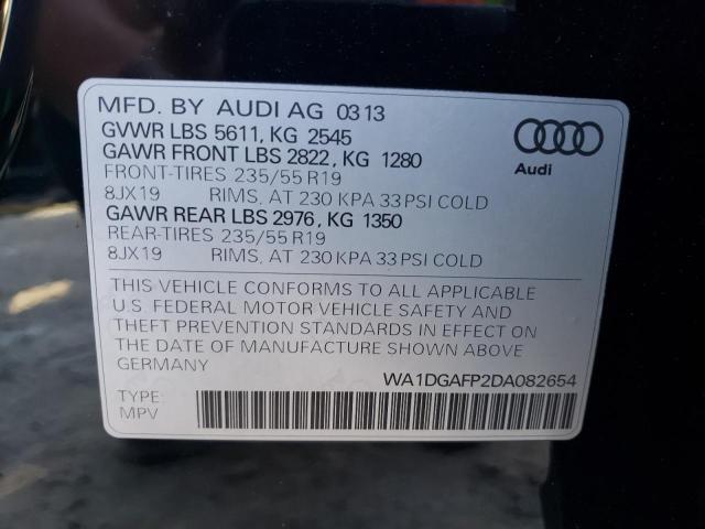 VIN WA1DGAFP2DA082654 2013 Audi Q5, Premium Plus no.13