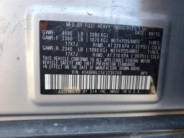 4S4BRBLC5E3236208 Subaru Outback 2.5i Limited