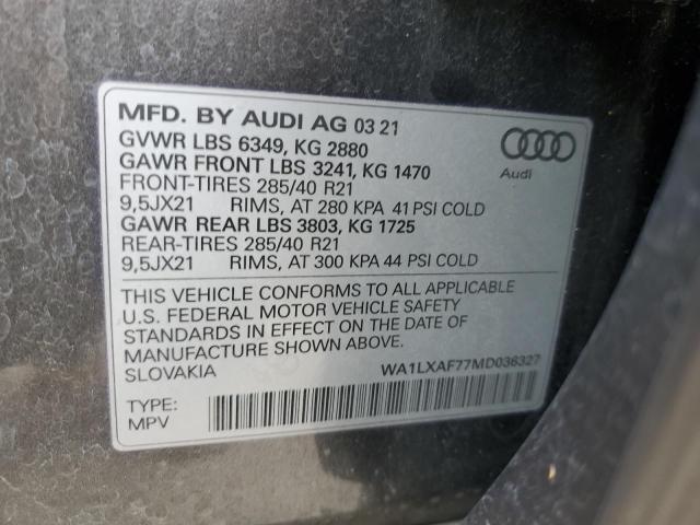 WA1LXAF77MD036327 Audi Q7 PREMIUM 12