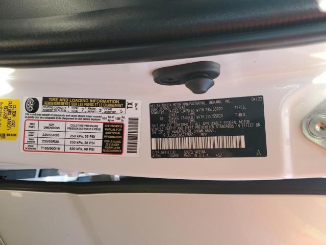 VIN 5TDLZRBH5NS212861 2022 Toyota Highlander, Xse no.13