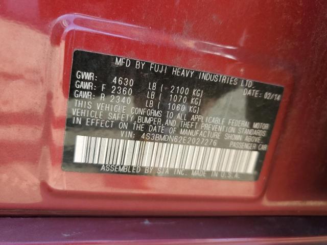 4S3BMDN62E2027276 Subaru Legacy 3.6r Limited